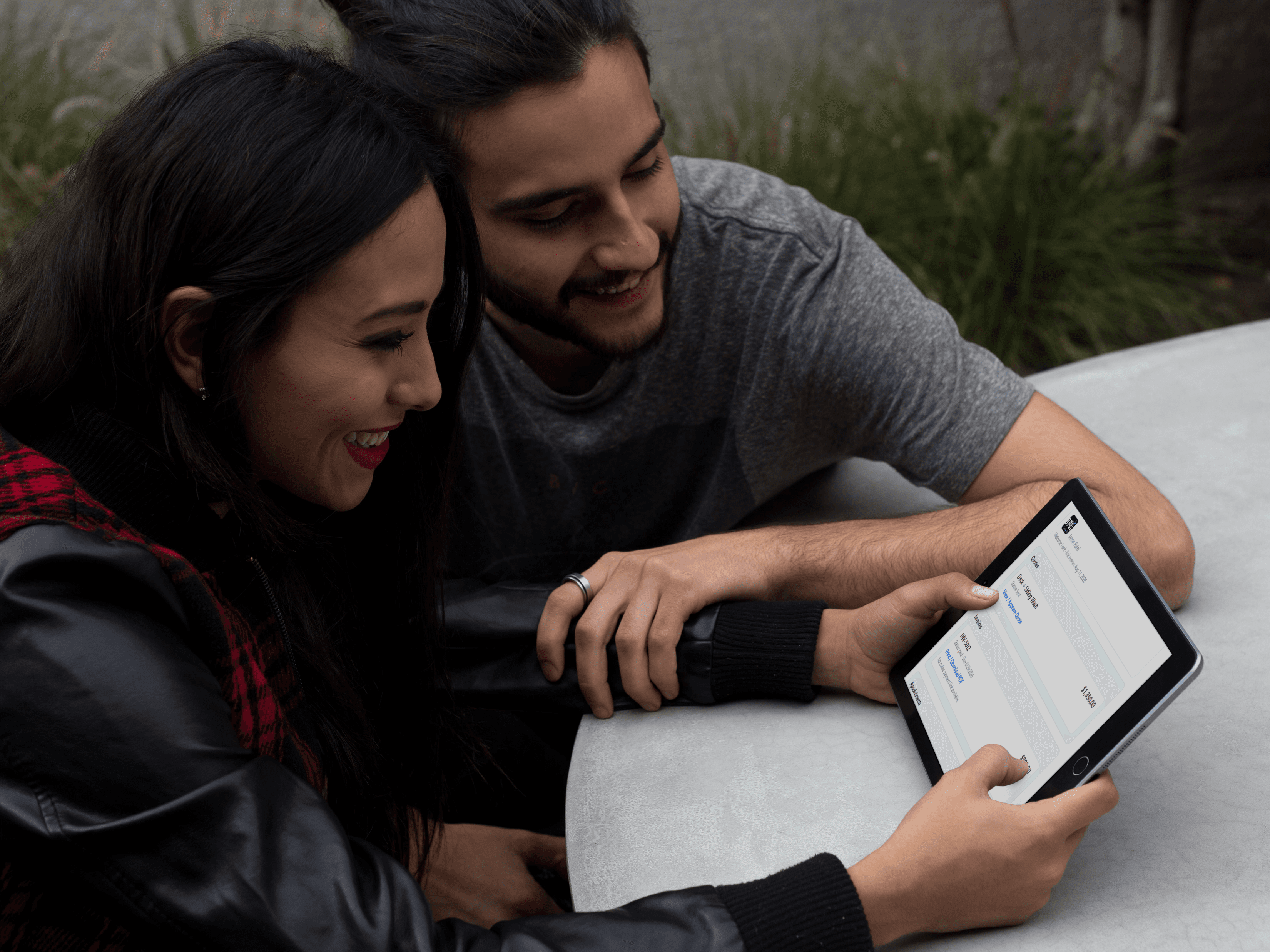 Customer approving a quote online in Job Pulse